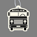 Paper Air Freshener Tag W/ Tab - School Bus (Front)